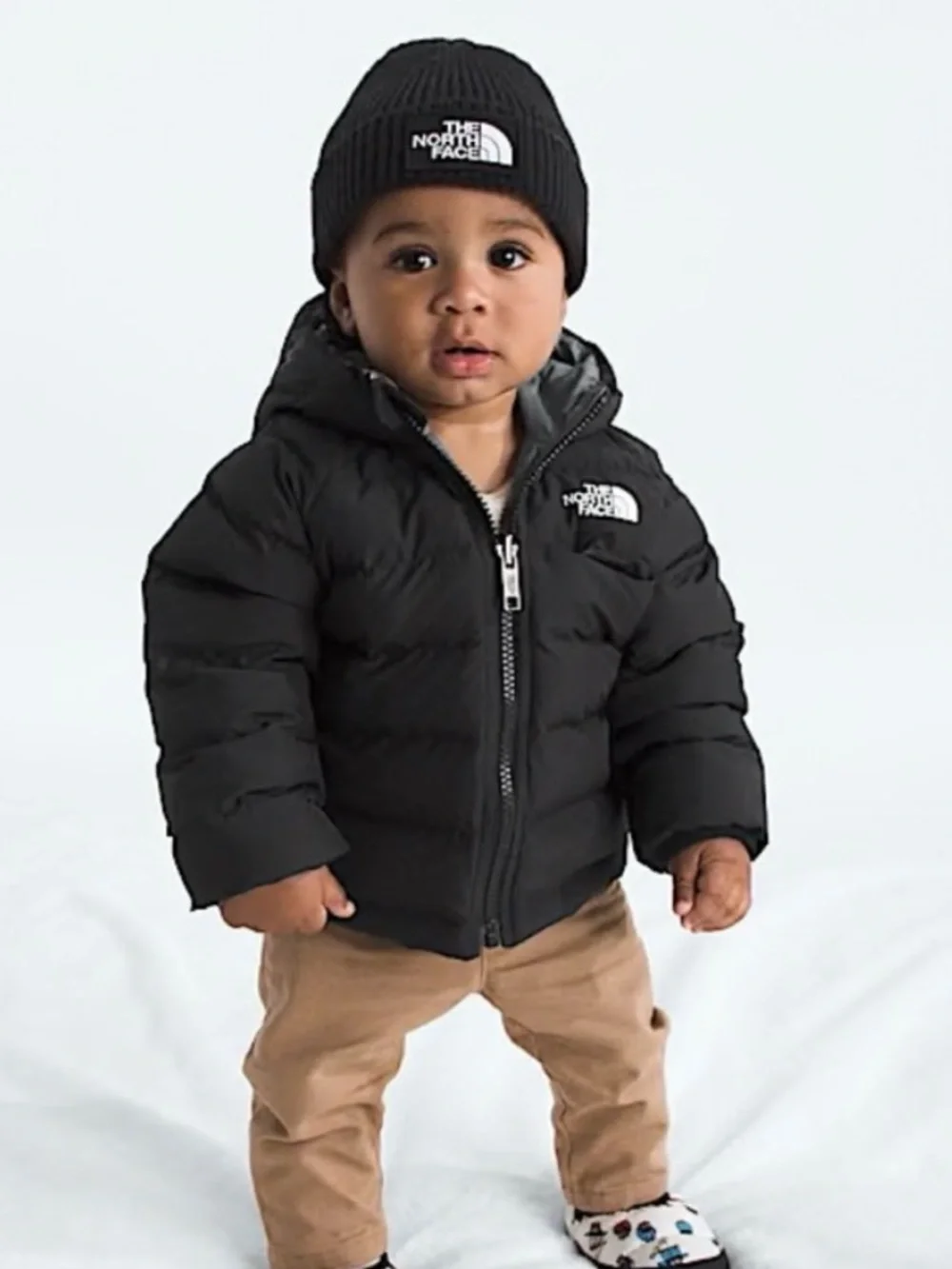 The North Face Toddler Black Puffer Coat reversible